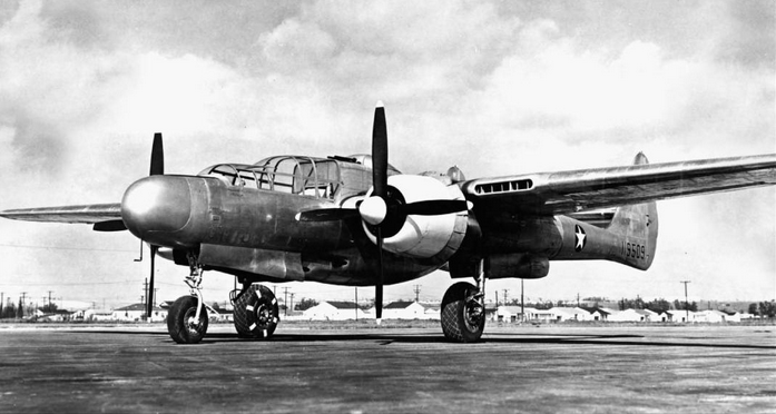 Northrop Corporation XP-61 Black Widow at Hawthorne.