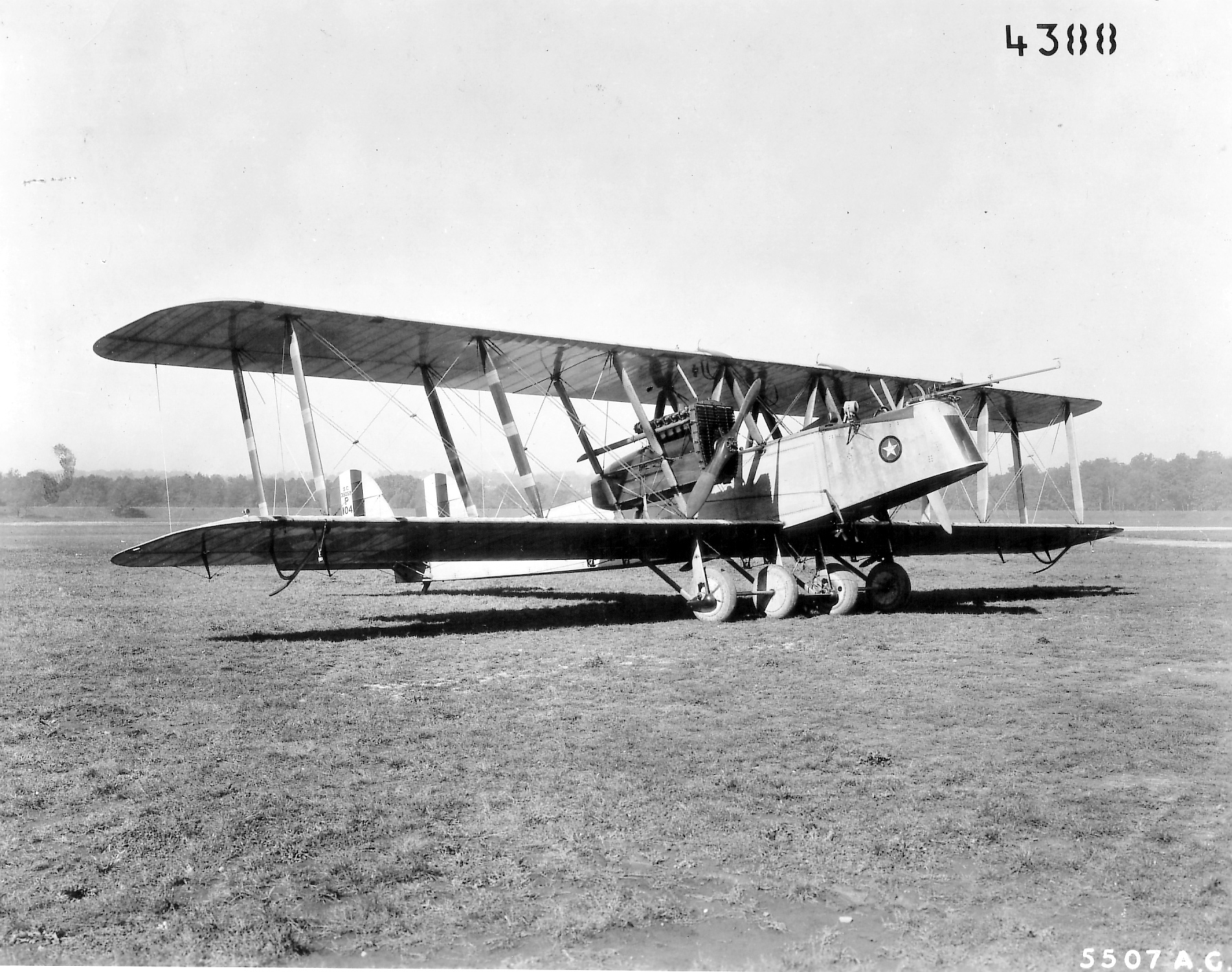 A Martin MB-1 bomber, A.S. 39059, (P-104) at Wright Field. (U.S. Air Force)