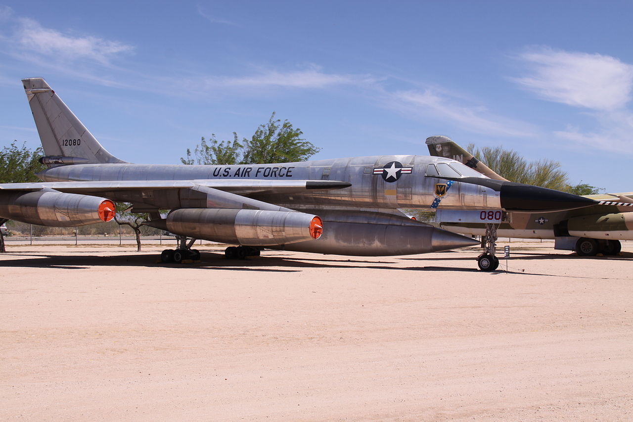 Convair B-58A- -CO 61-2080 at the Pima Air Museum, Tucson, Arizona. (Wikipedia)