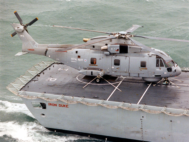 PP.5 parked aboard HMS iron Duke. (Royal Navy)