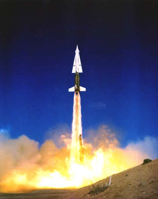 A Nike Hercules air defense missile launch. (U.S. Army)