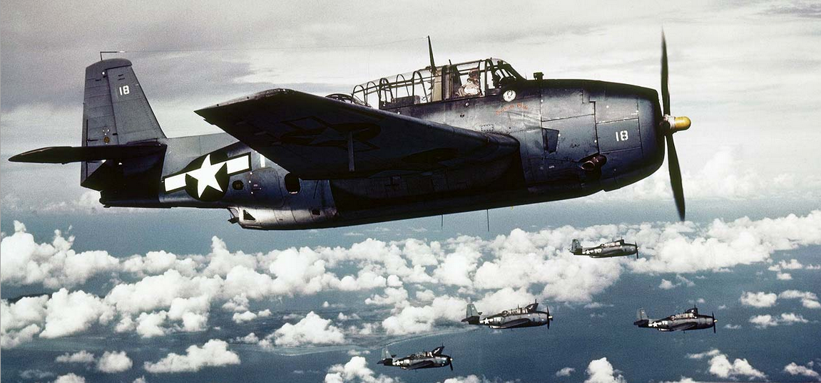 Grumman TBF torpedo bomber. (U.S. Navy)