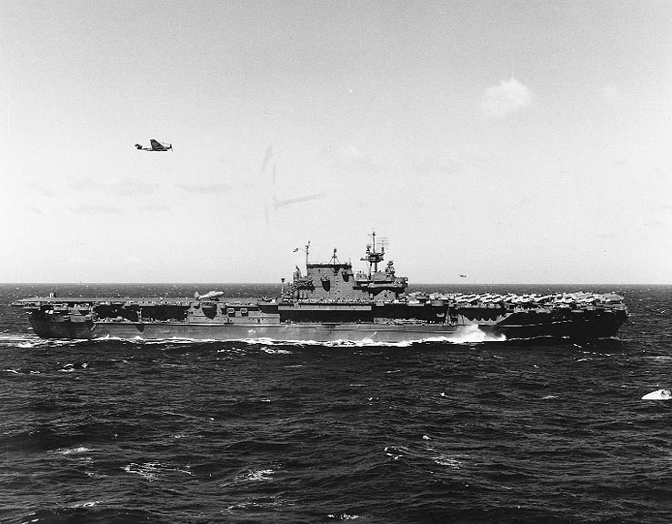 USS Enterprise (CV-6) during Operation Galvanic, 22 November 1943. (U.S. Navy)