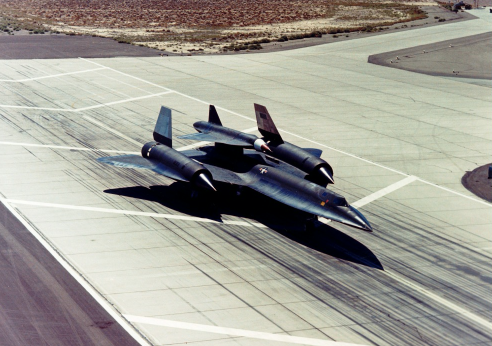  Lockheed M-21 with D-21 in position for takeoff. (Central Intelligence Agency) 
