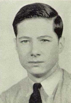 Lawrence W. Flint, Jr., as a senior at Woodrow Wilson High School, 1938. (The Echo) 