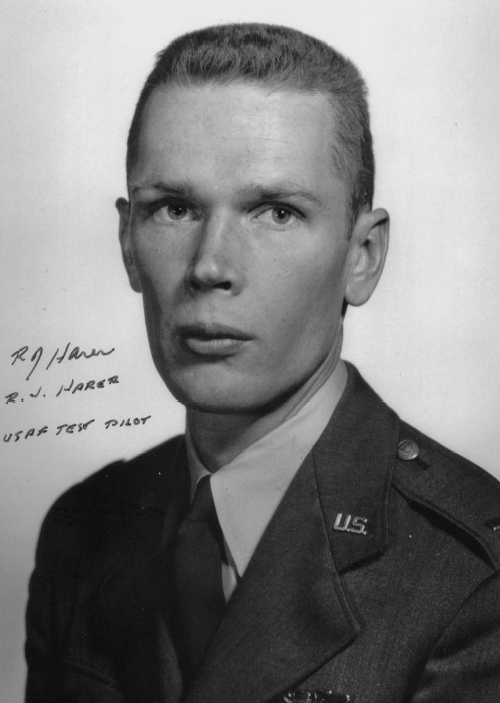 Captain Richard James Harer, United States Air Force. (Photograph courtesy of Neil Corbett, Test and Research Pilots, Flight Test Engineers) 