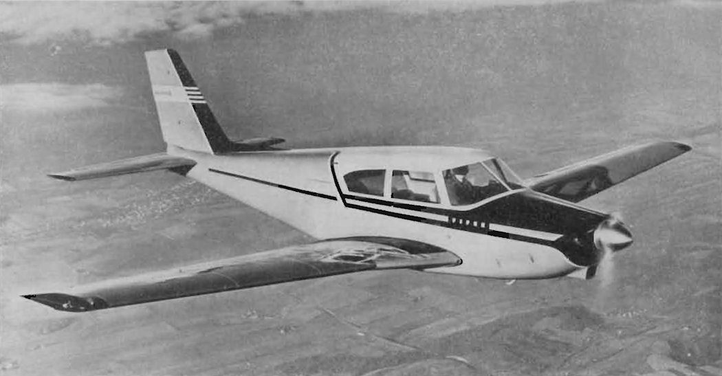 Piper Aircraft Corporation prototype PA-24, s/n 24-1, in flight.