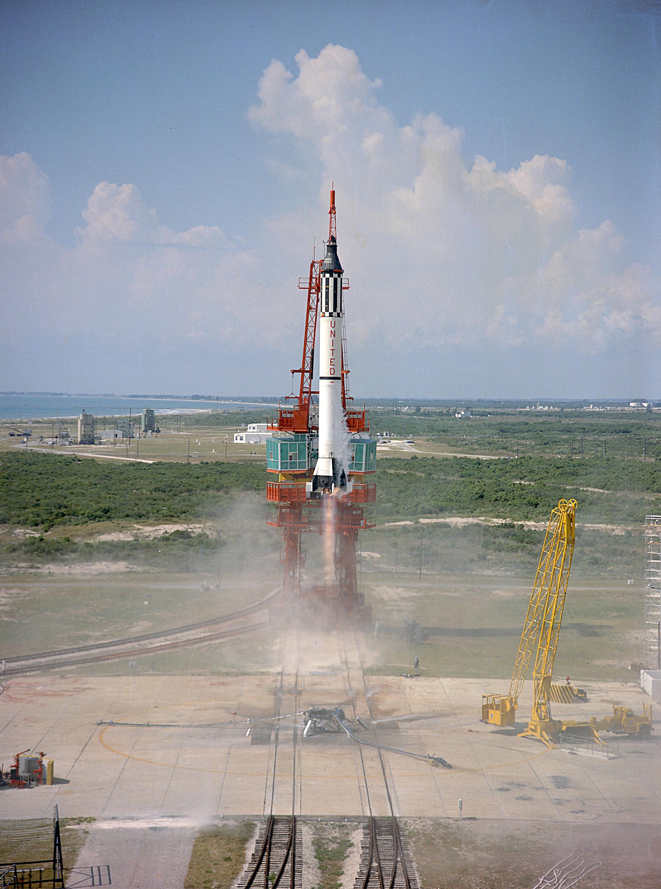 first american rocket in space