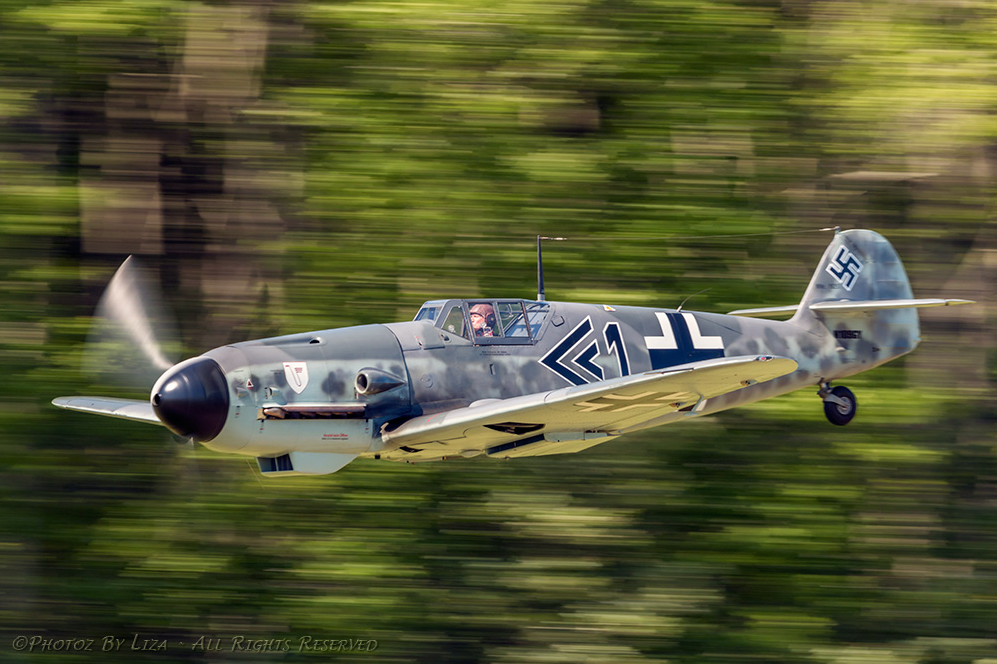 This recently-restored Messerschmitt Bf 109G-4 is a very fine example ofthe World War II German fighter. (© Photoz by Liza. Image courtesy of Liza Eckardt)
