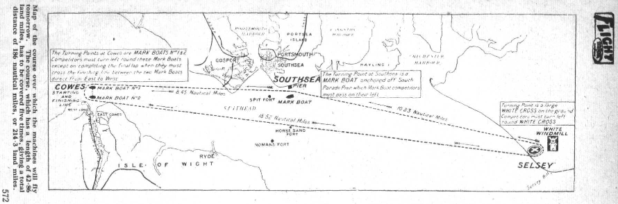 1923 Schneider Cup race course (FLIGHT)