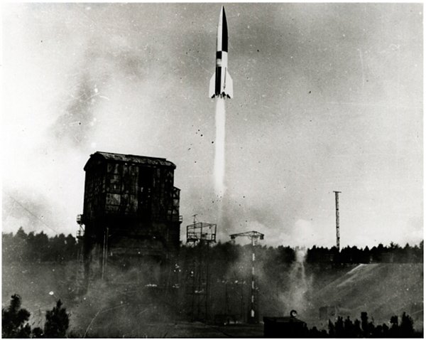 A-4 rocket launch Peenemunde, 3 October 1942. (NASM)