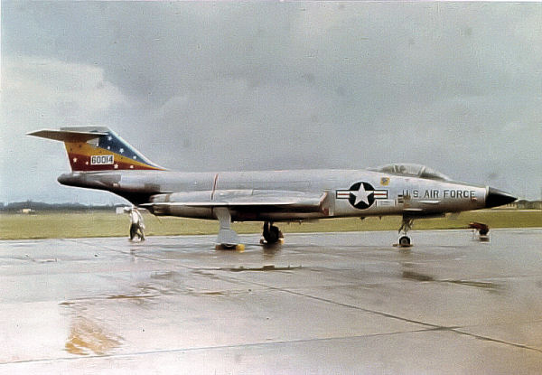 McDonnell F-101C Voodoo 56-0014, 81st Tactical Fighter Wing, RAF Bentwaters. circa 1965. (U.S. Air Force)