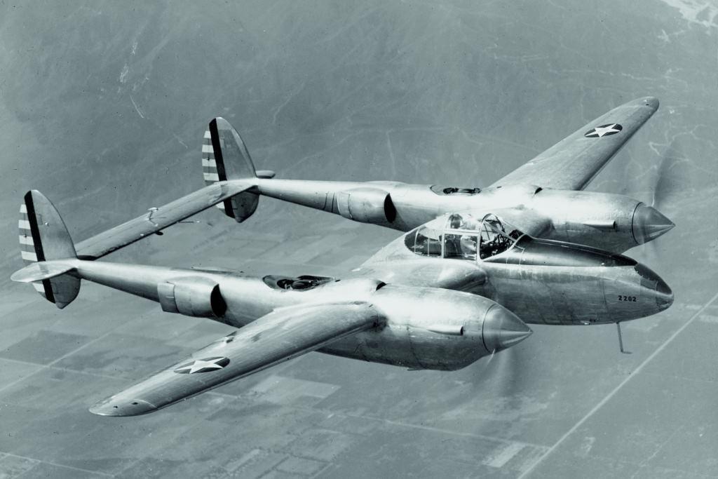 Another view of Lockheed YP-38 Lightning 39-689. It's factory serial number, "2202," is stenciled on the nose. (Lockheed Martin)