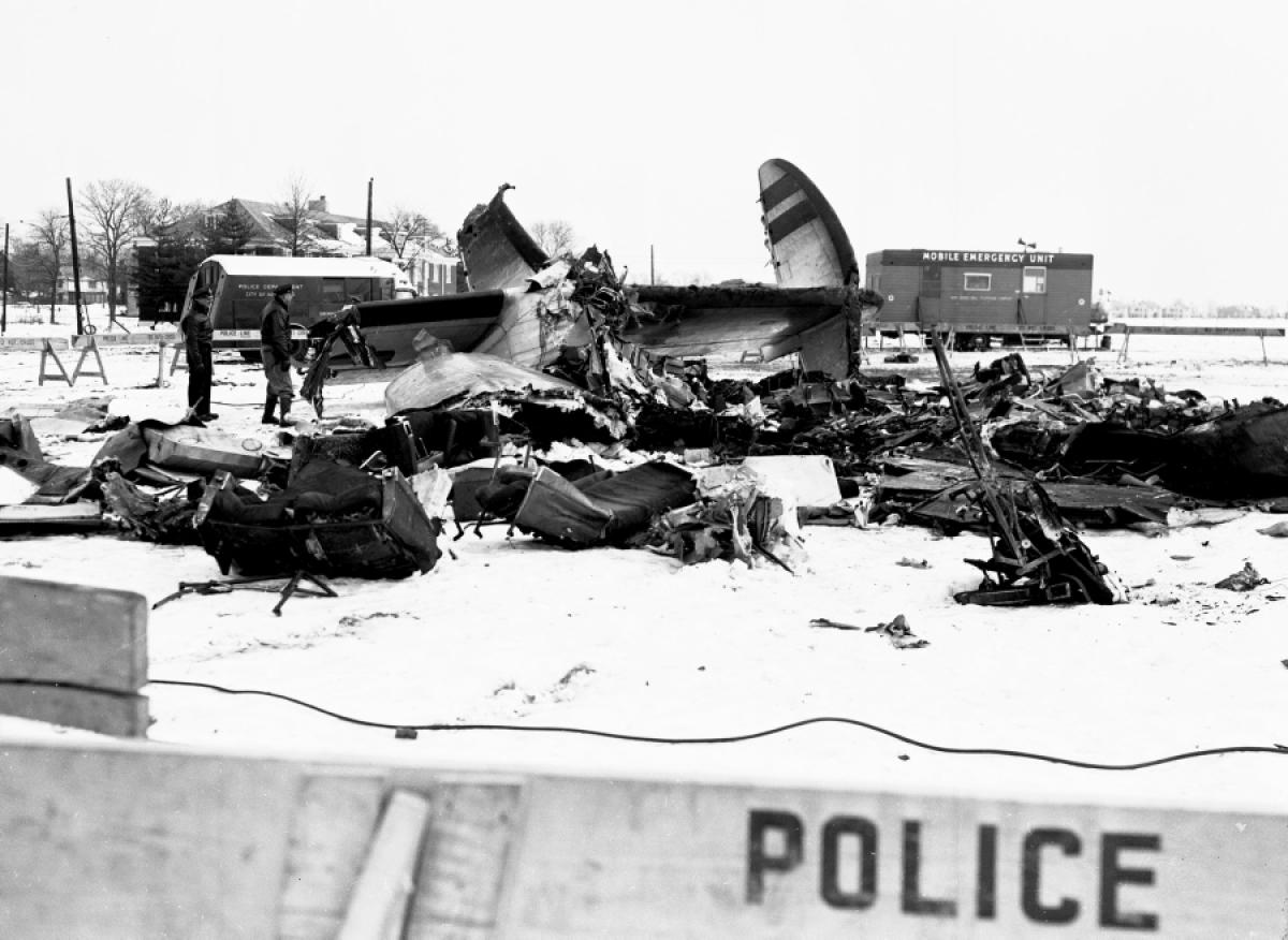 Debris from 1955 crash of TWA flight 260 (as seen from the…