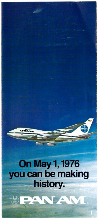 激安通販の PAN AM パンナム 1976年 747SP 初就航 ヴィンテージ