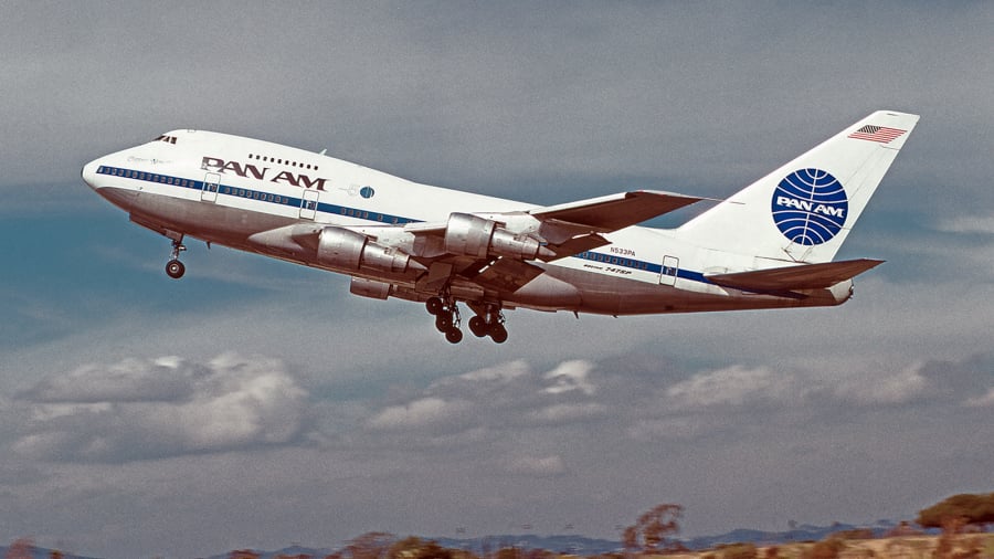 PAN AM パンナム 1976年 747SP 初就航 ヴィンテージポスター