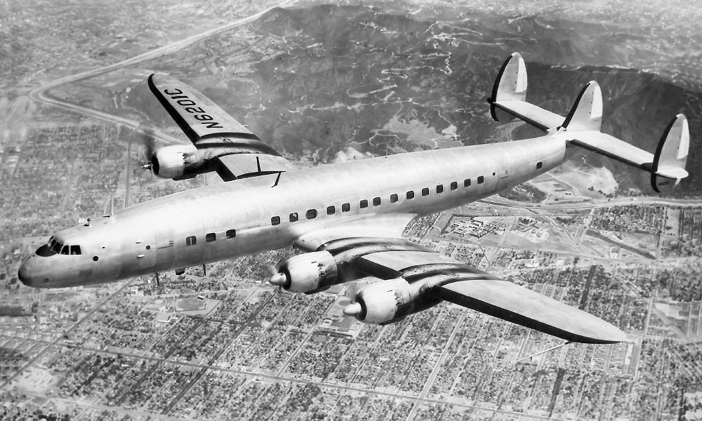 Douglas DC-8 and Lockheed L-1049 Super Constellation