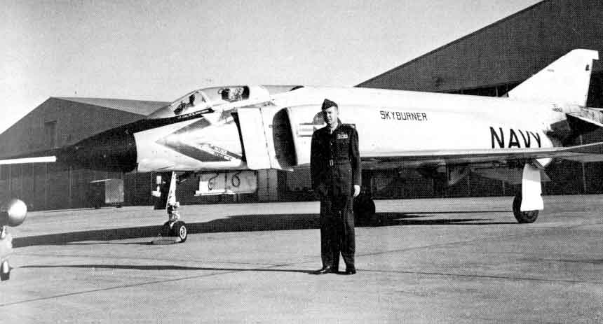 ROBINSON,R. B., Lieutenant Colonel, USMC, with Operation Skyburner YF4H ...