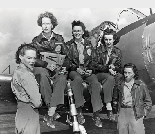 FORT, Cornelia Clark with WAFS pilots at Long Beach | This Day in Aviation