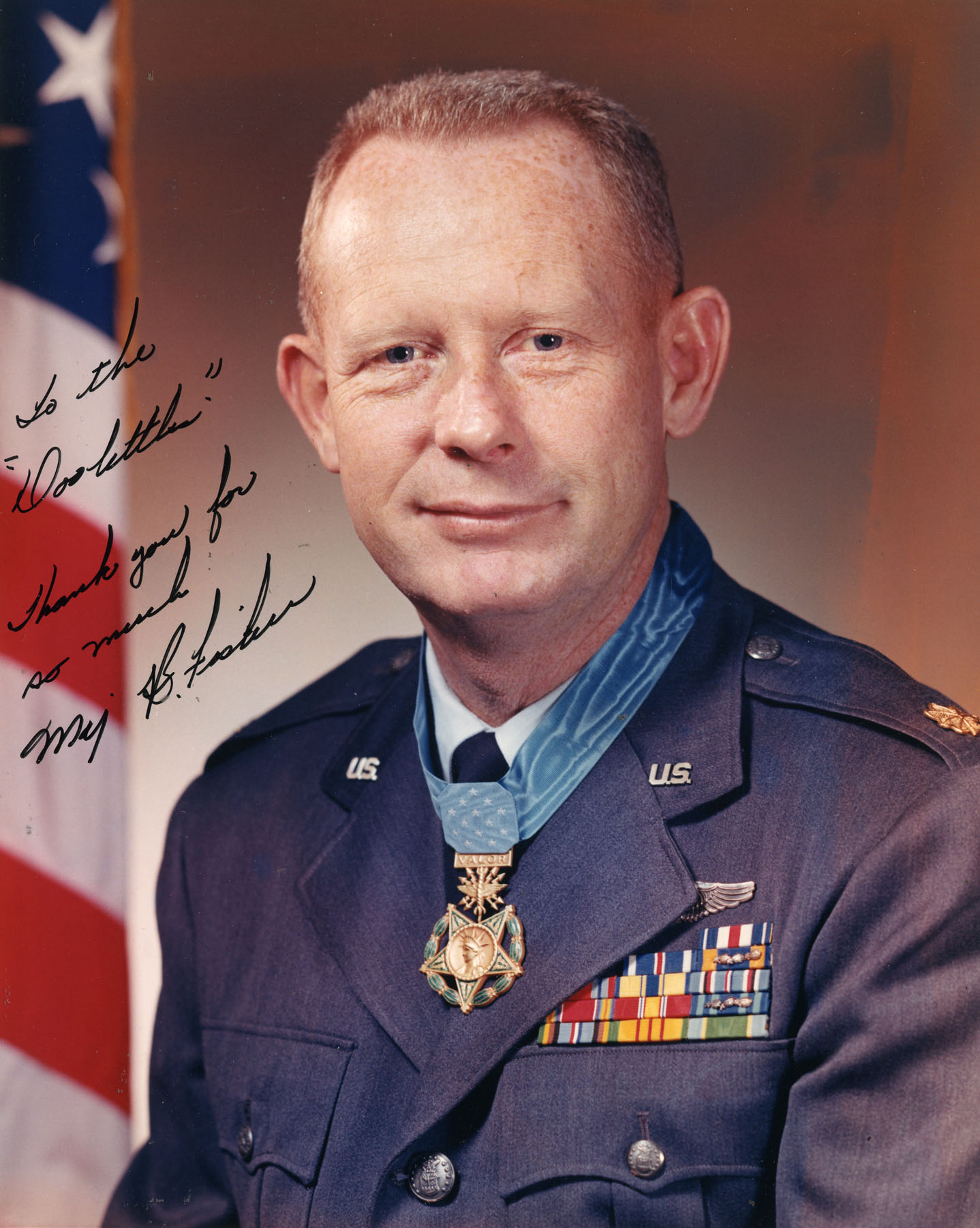 Medal Of Honor Major Bernard Francis Fisher United States Air Force