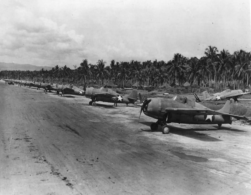 Grummanf4f 4wildcatsvf 11lineduponguadalcanalairfield1943 This Day In Aviation 