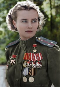 Guards Lieutenant Natalya Fedorovna Meklin, Hero of the Soviet Union ...